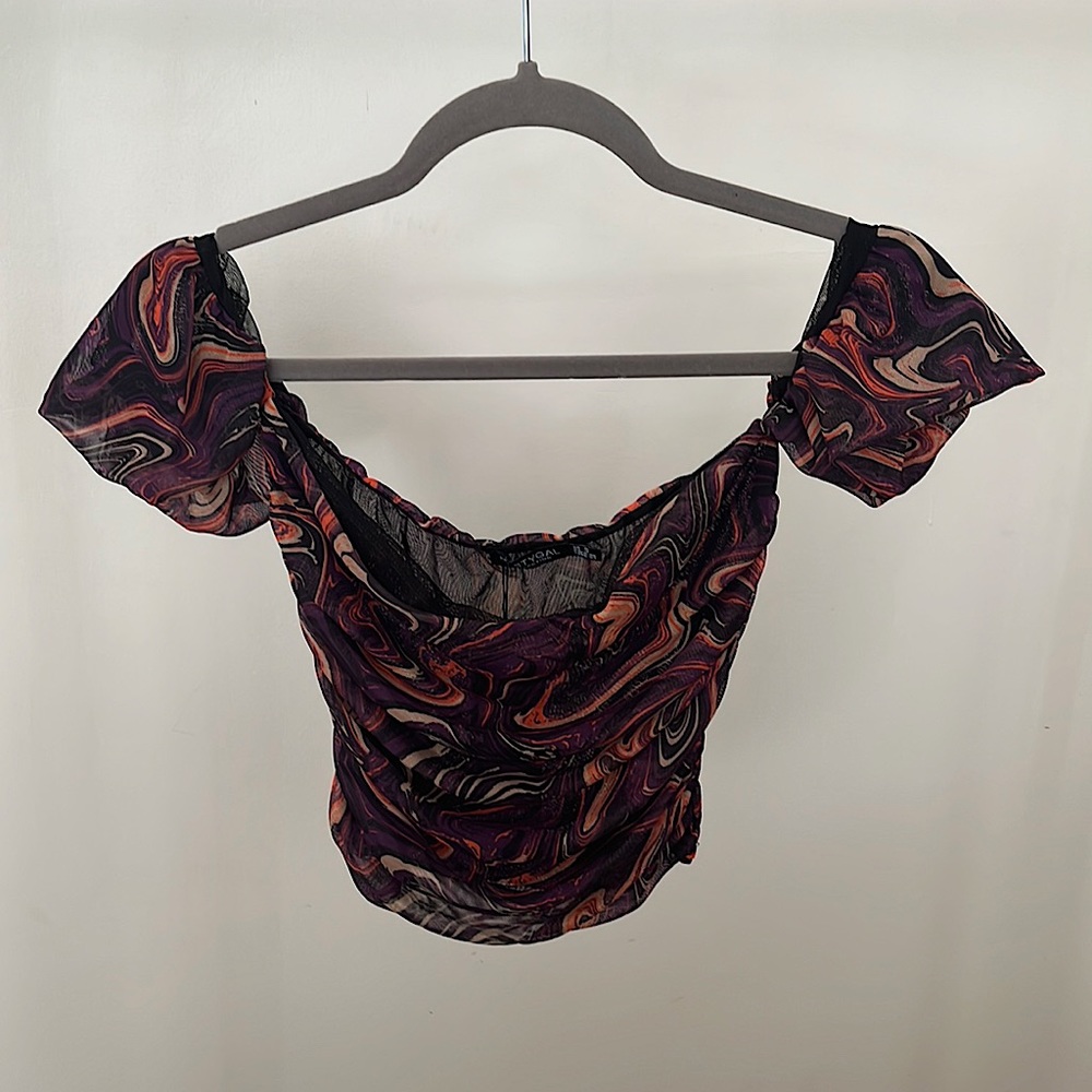 Psychedelic crop top